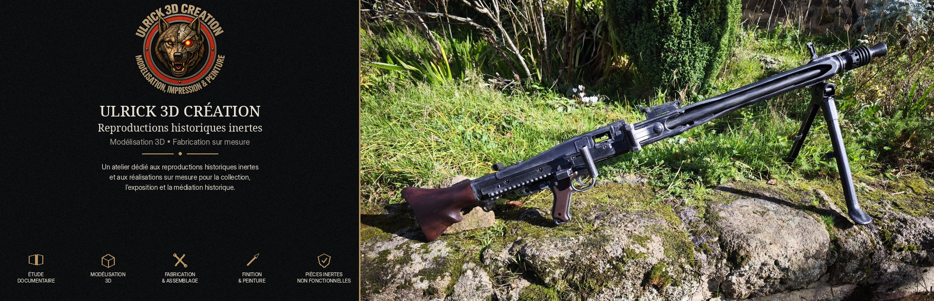 Reproduction historique inerte MG42 – Ulrick 3D Création