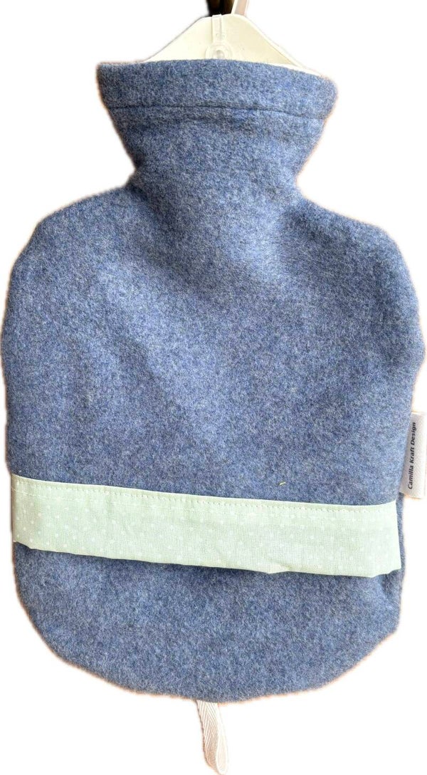 Kinderwärmflasche mit Bezug aus Baumwollfleece