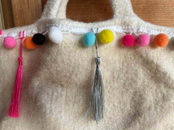 Markttasche Pompom