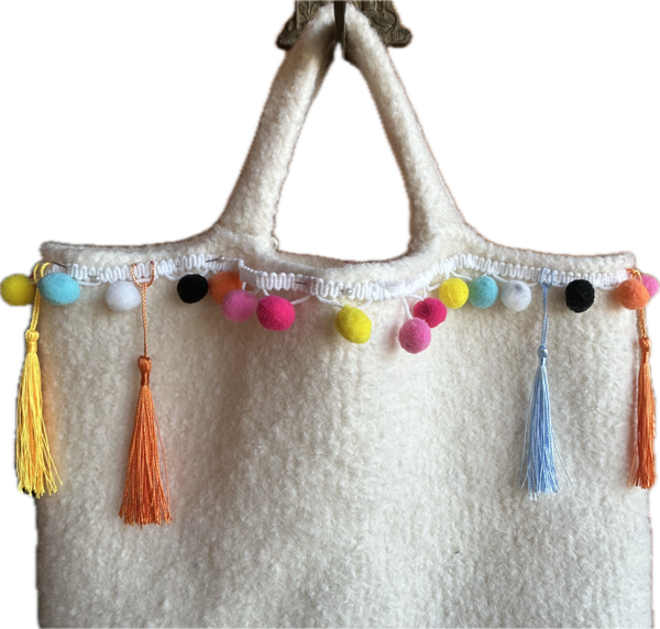 Markttasche Pompom