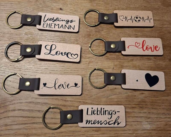 Holzschlüsselanhänger