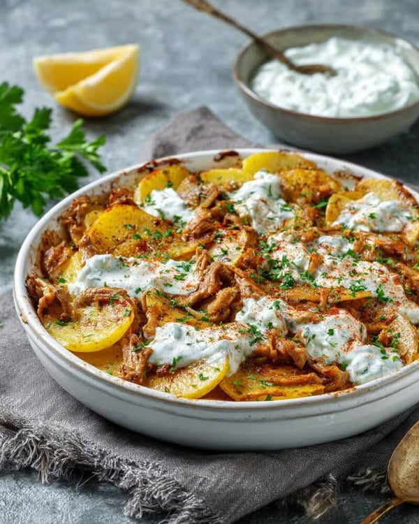 Gyros ovenschotel met aardappel