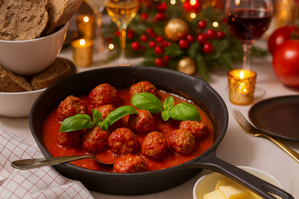 Balletjes in Tomatensaus – Feesteditie (Soepateljee)