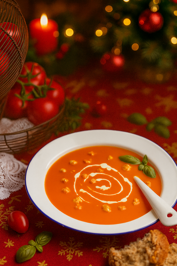 Tomatenroomsoep met  balletjes