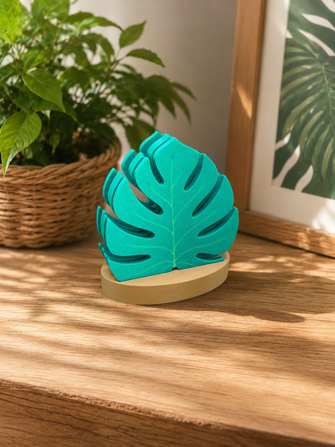 Monstera Set de Sous-Verres Feuille
