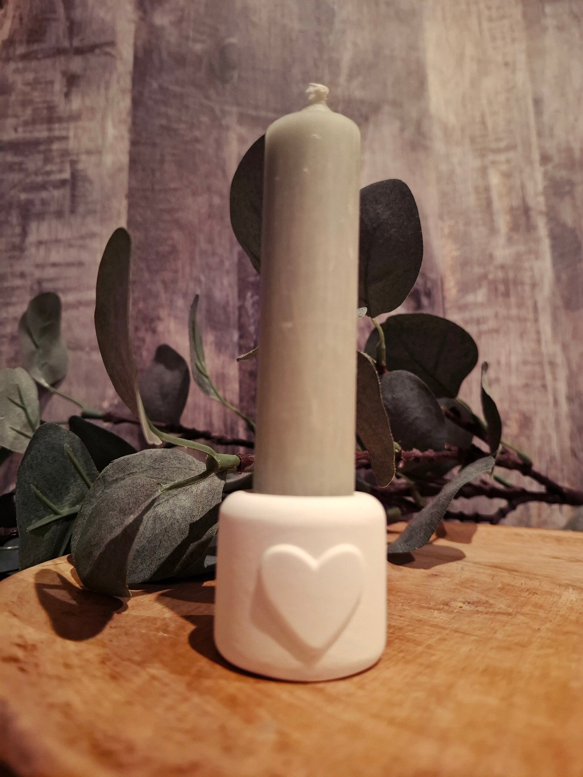 Kerzenhalter mit Herz