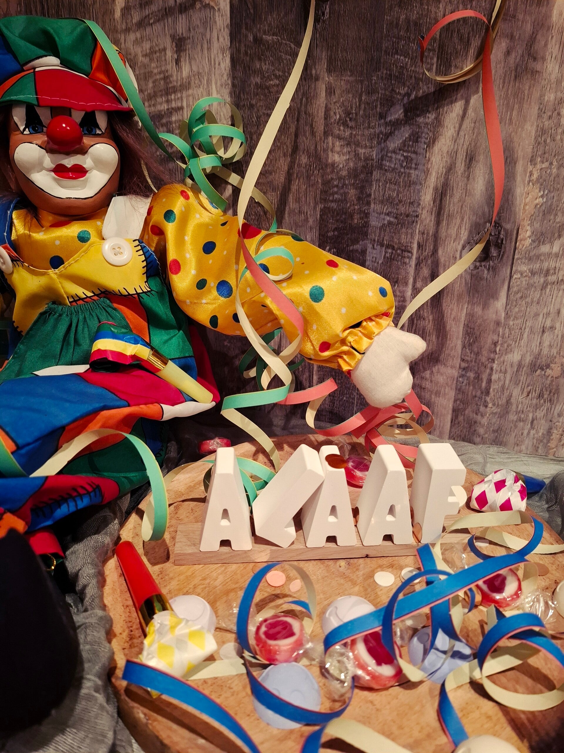 Buchstaben-Klötzchen ALAAF