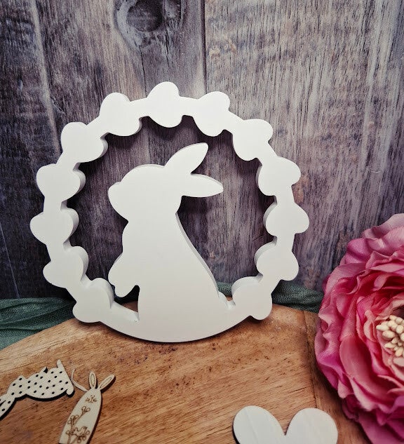 Kleiner Herzkranz mit Hase