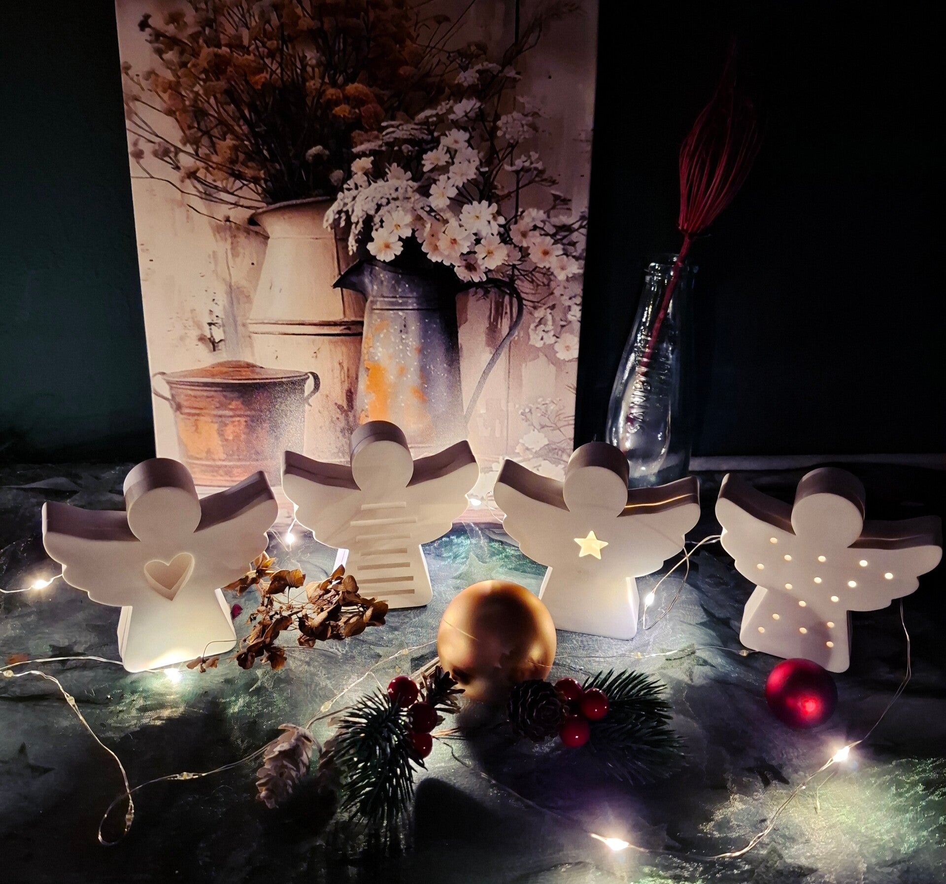 👼 Engel-Set – himmlischer Lichterglanz für dein Zuhause ✨