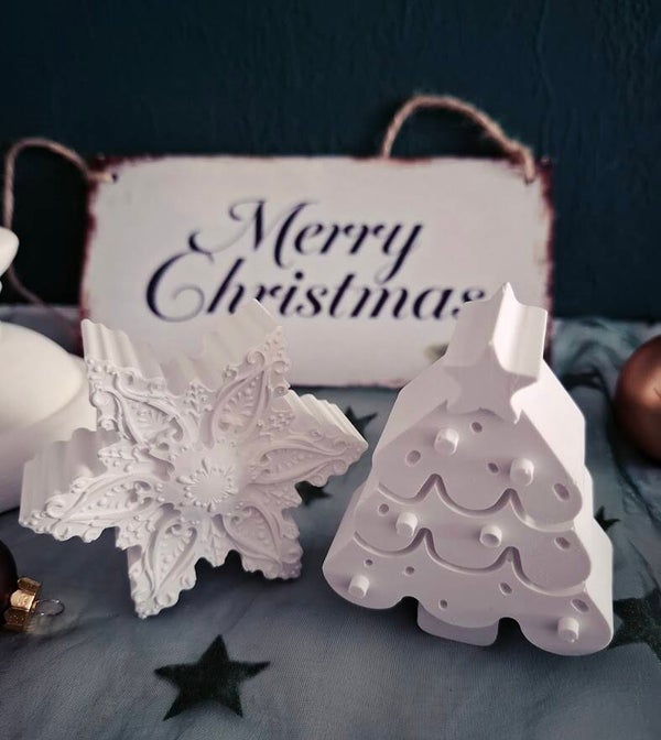 Weihnachtliches Duo – Tannenbaum & Stern