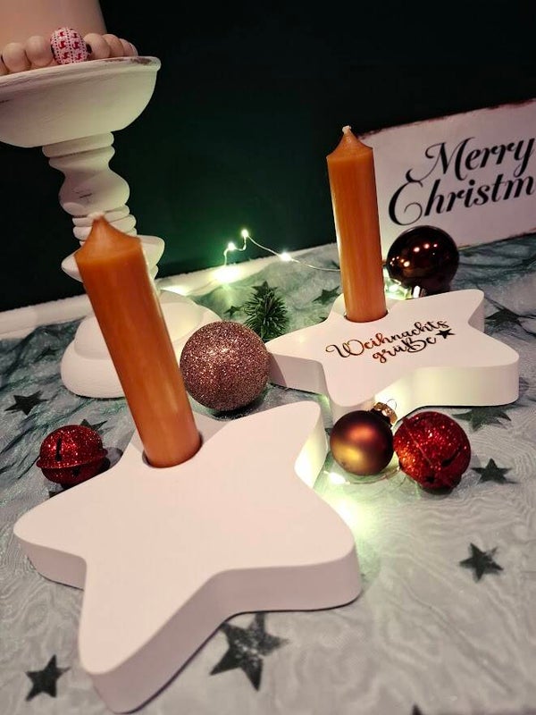 Stern-Kerzenhalter – für kleine Lichter und große Momente