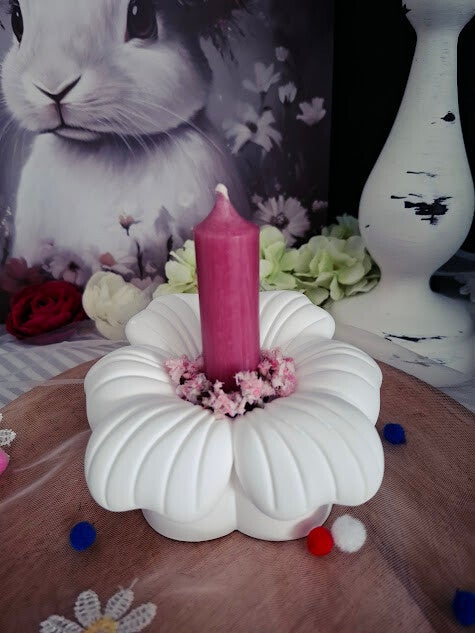 Kerzenhalter 2 in 1: "Blütenruhe"