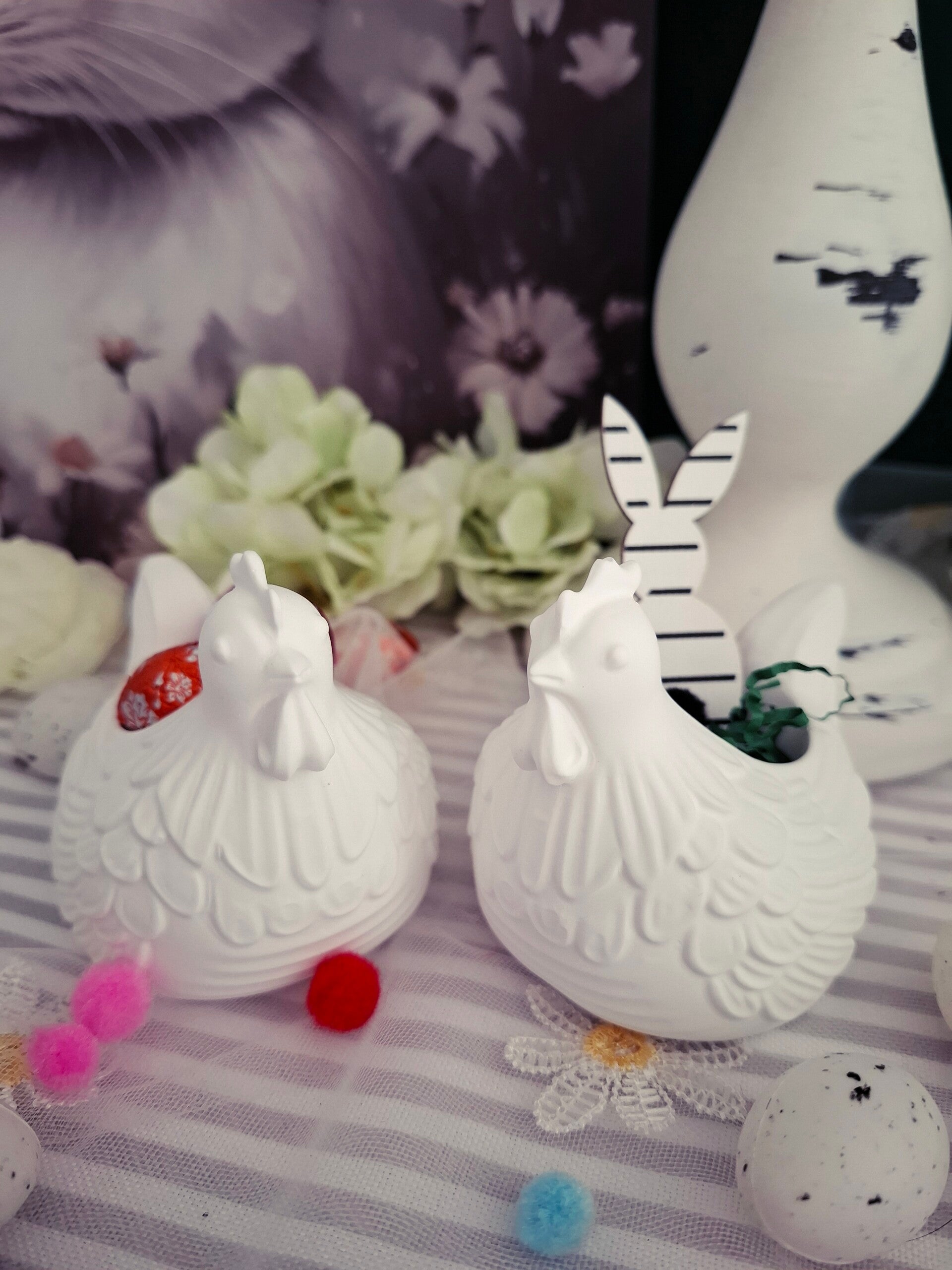 Dekohuhn „Frühlingszauber“