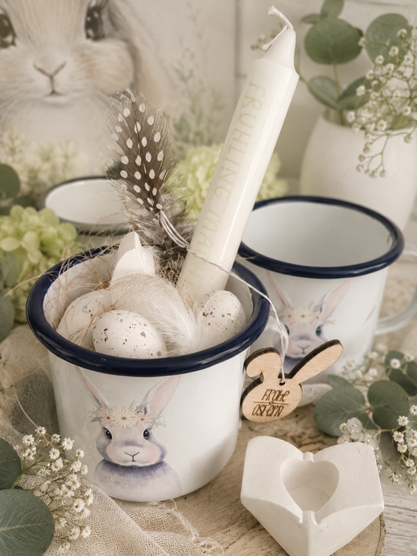 Emaillebecher Ostern
