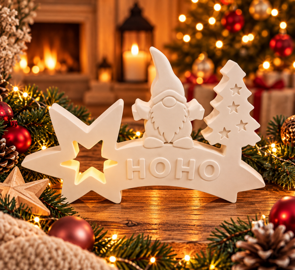 Weihnachtsaufsteller „HoHo“