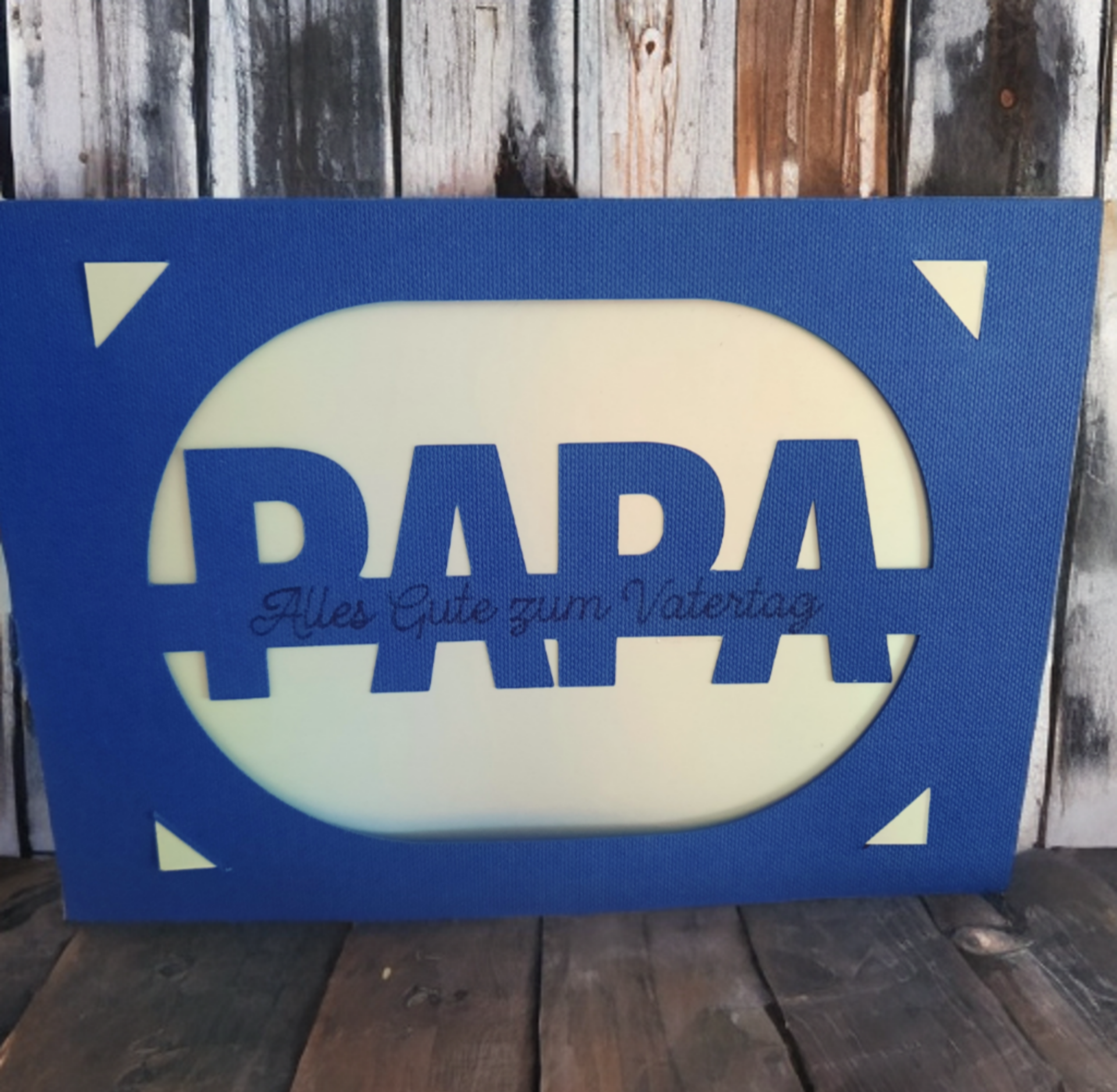 Vatertagskarte "Papa" mit Umschlag