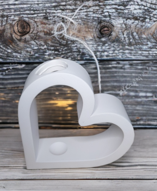 Entzückendes Herzgestell für ein Reagenzglas