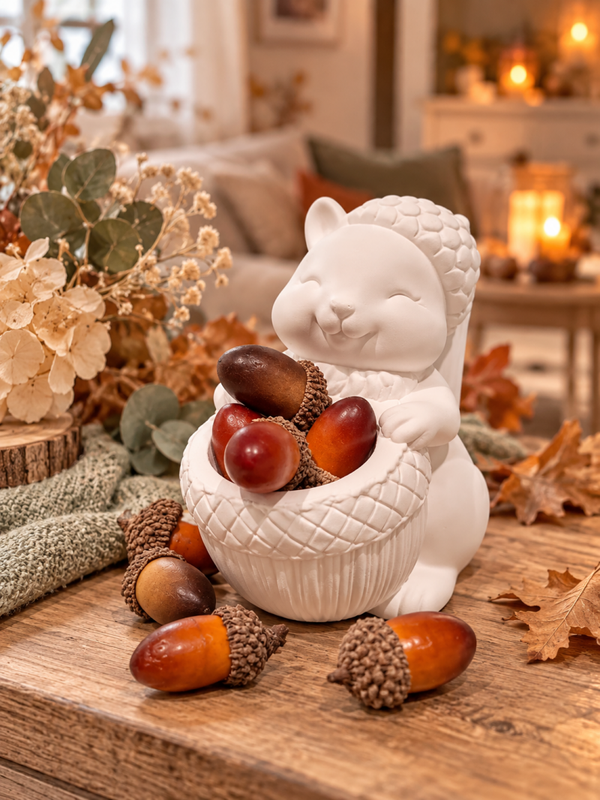 Eichhörnchen mit Körbchen – Herbstliebling 🐿️🍂