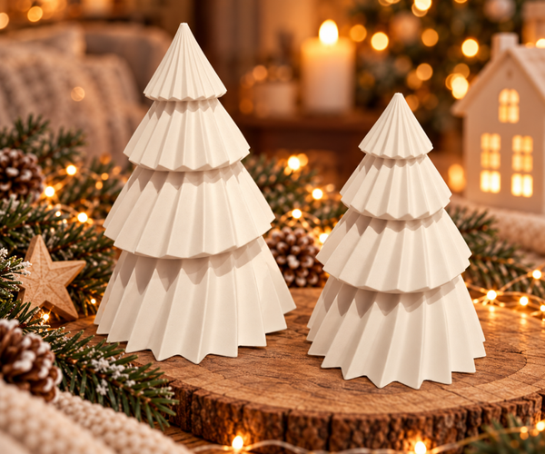 2er Set 3D-Tannenbaum