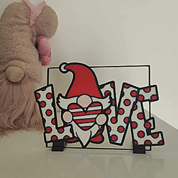 Décoration a poser Gnome LOVE