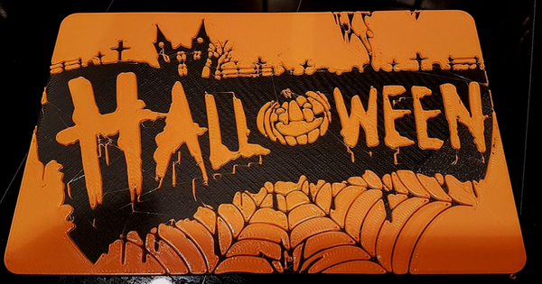 Plaque décoration halloween