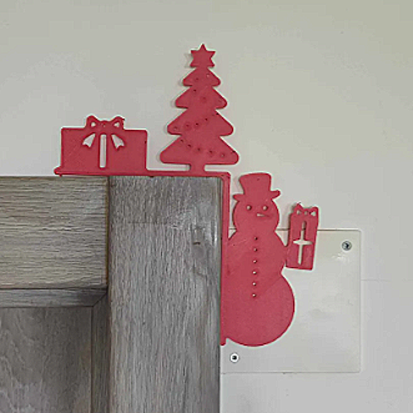 Coin de porte bonhomme de neige