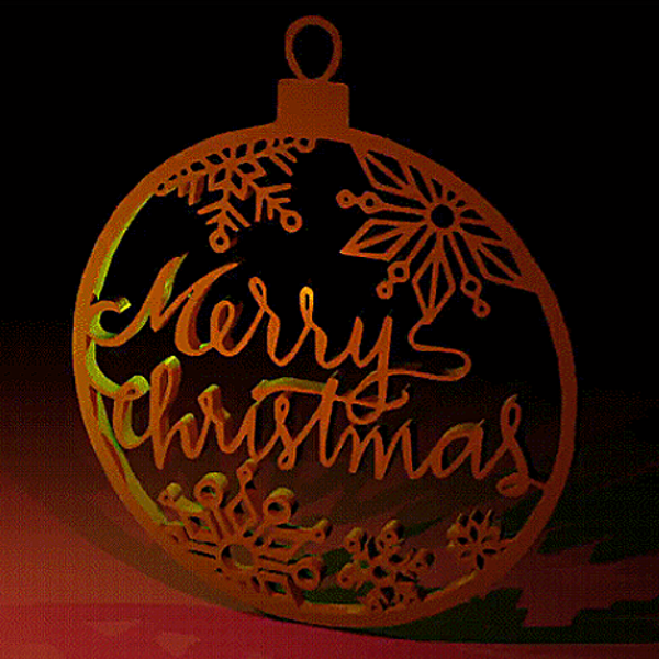 Décoration murale boule de Noël