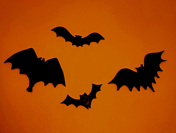 Lot 4 Chauves souris et 2 pics décoratifs