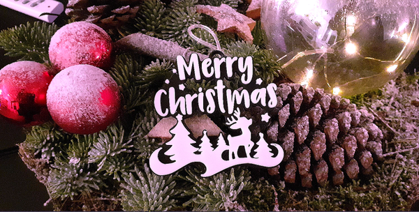 Décoration pour sapin Merry Christmas