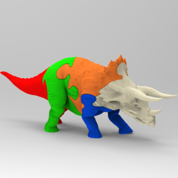 Puzzle Tricératops petit