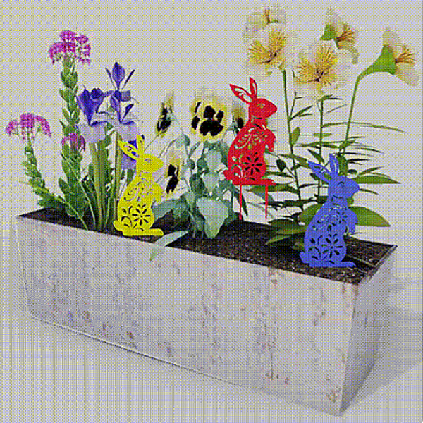 Piquet de décoration Lapin de Pâques