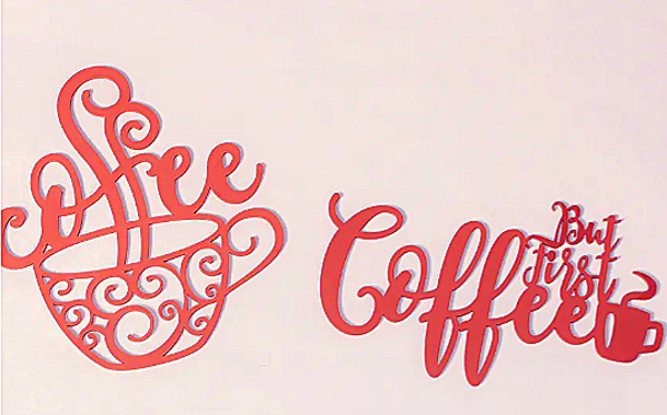 2 Décorations murales coffee