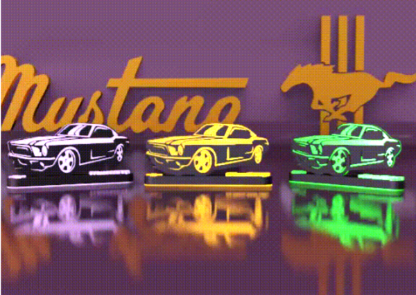 Décoration Mustang a poser