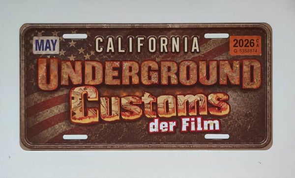 Alu Schild "Underground Customs Flage"