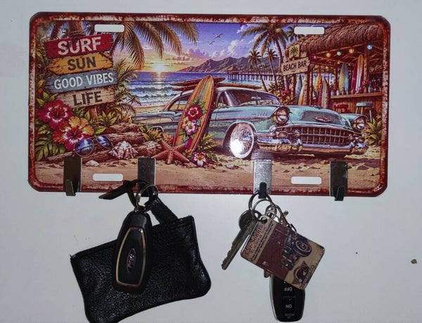 Schlüssel Board " Beach" im US Kennzeichen Stil