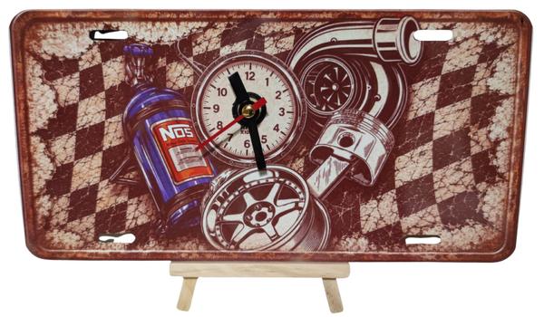 Uhr - US Car / Motor Parts im US Kennzeichen Stil