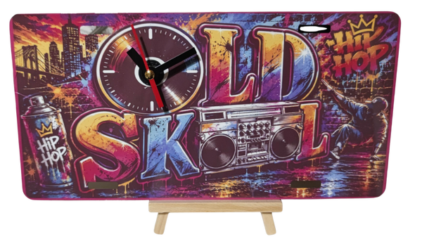 Uhr - Old School, Hip Hop -  im US Kennzeichen Stil