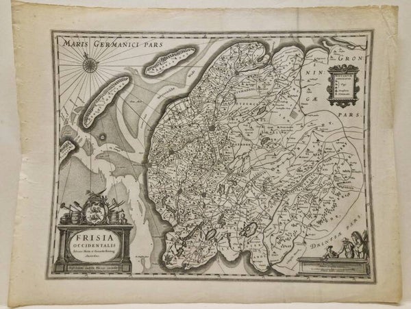 Frisia Occidentalis. Blaeu 1635.
