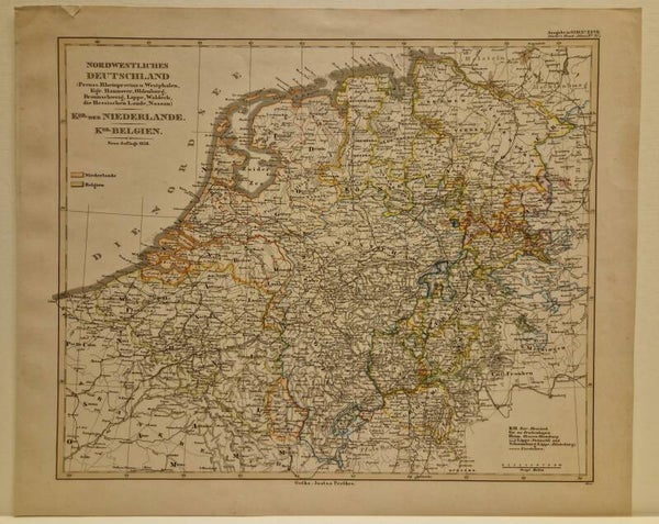 Nordwestliches Deutsland. Justus Perthes 1856