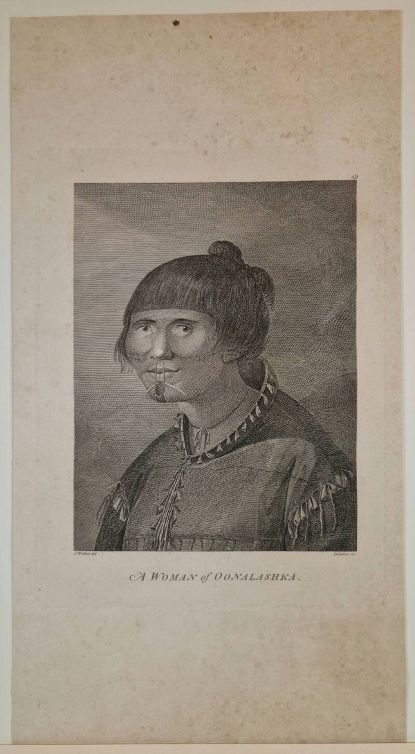 A woman from Unalaska.  James Cook 1784.