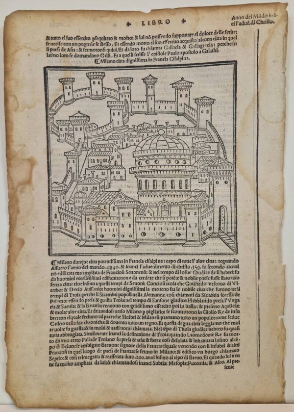 Bologne en Milano. 1550.