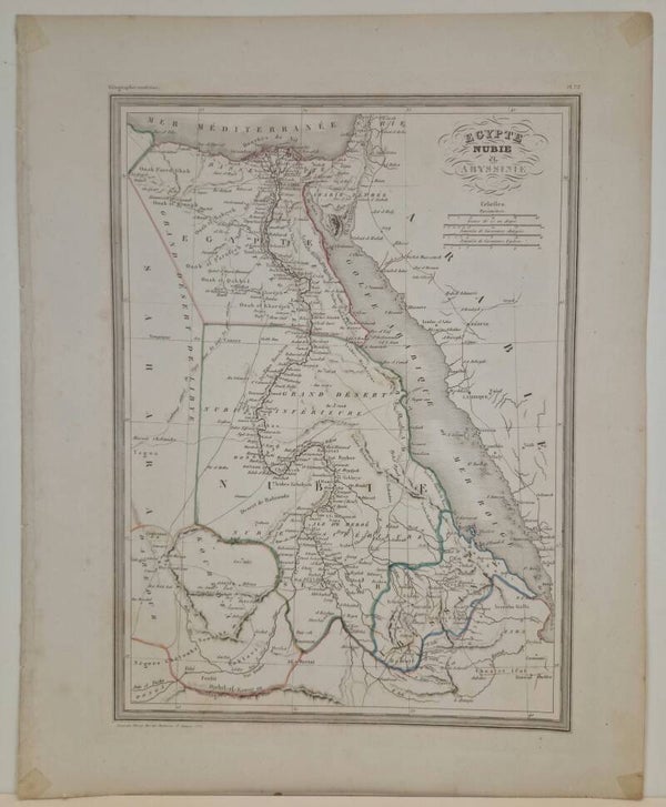 Egypt, Nubie et Abbysinie. Thierry 1846.
