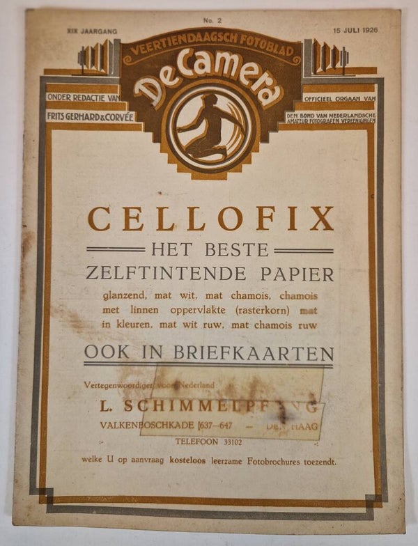 De camera. Frits Gerhard 1926.