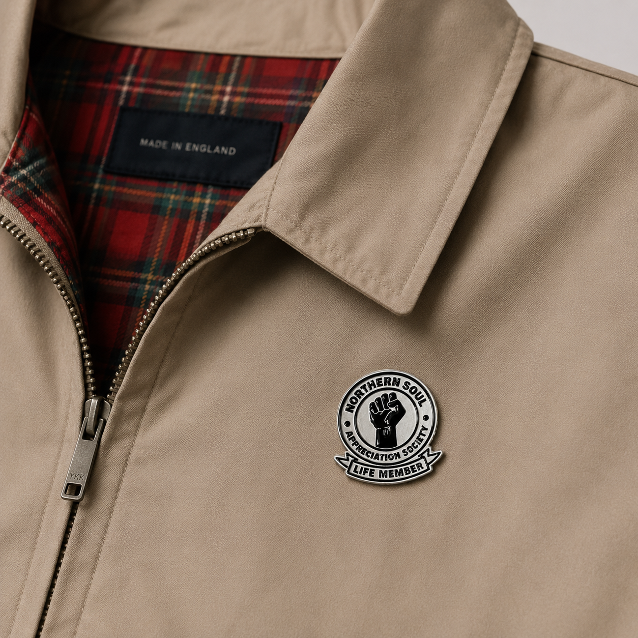 Northern Soul Appreciation Society Pin Badge