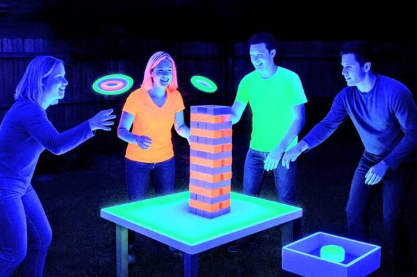 Blacklight and LED Games Rental