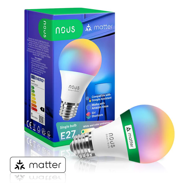 NOUS P3 Smart WiFi Matter Bulb RGB E27