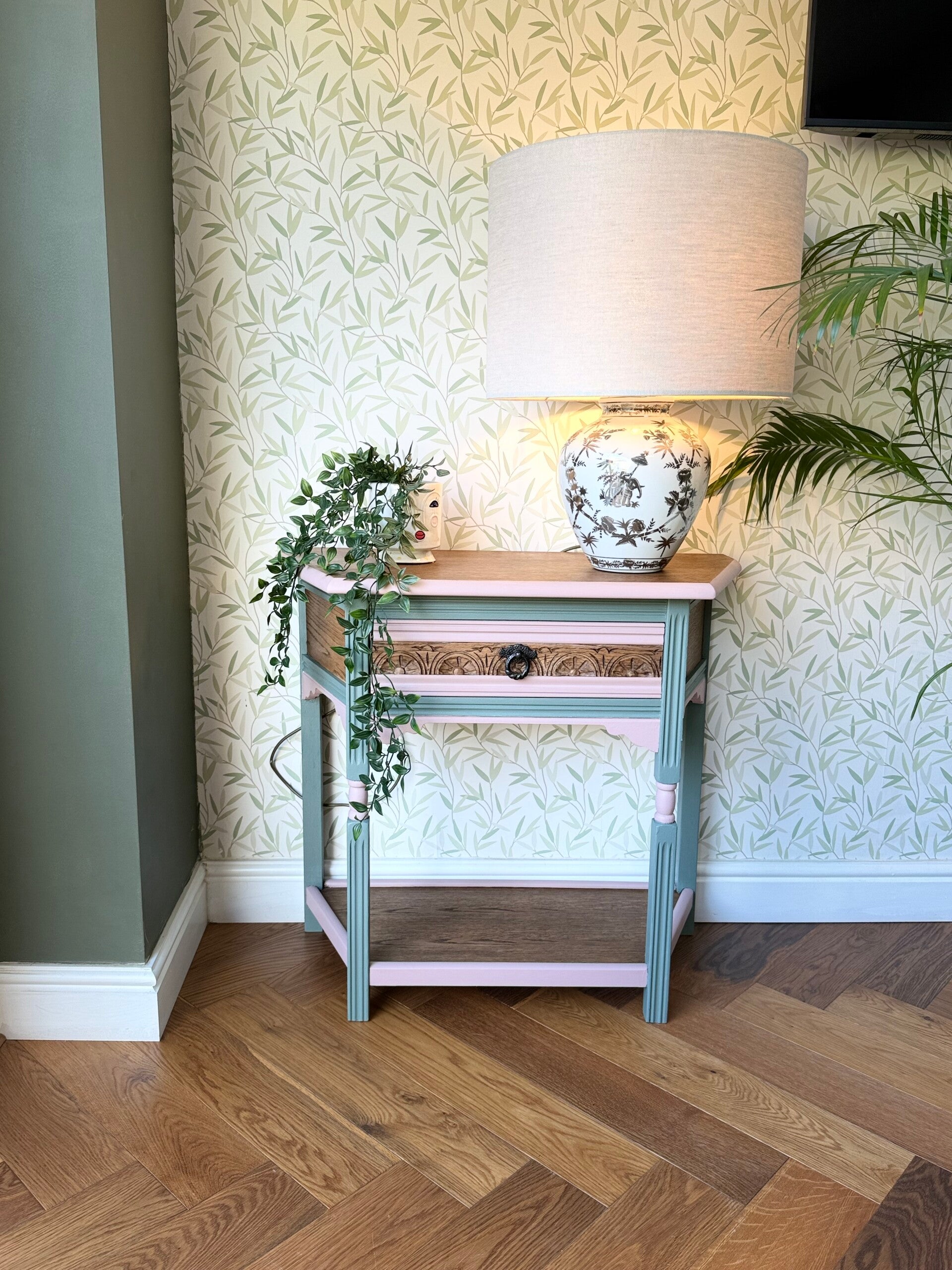 Stunning Upcycled Console – Solid Wood Beauty