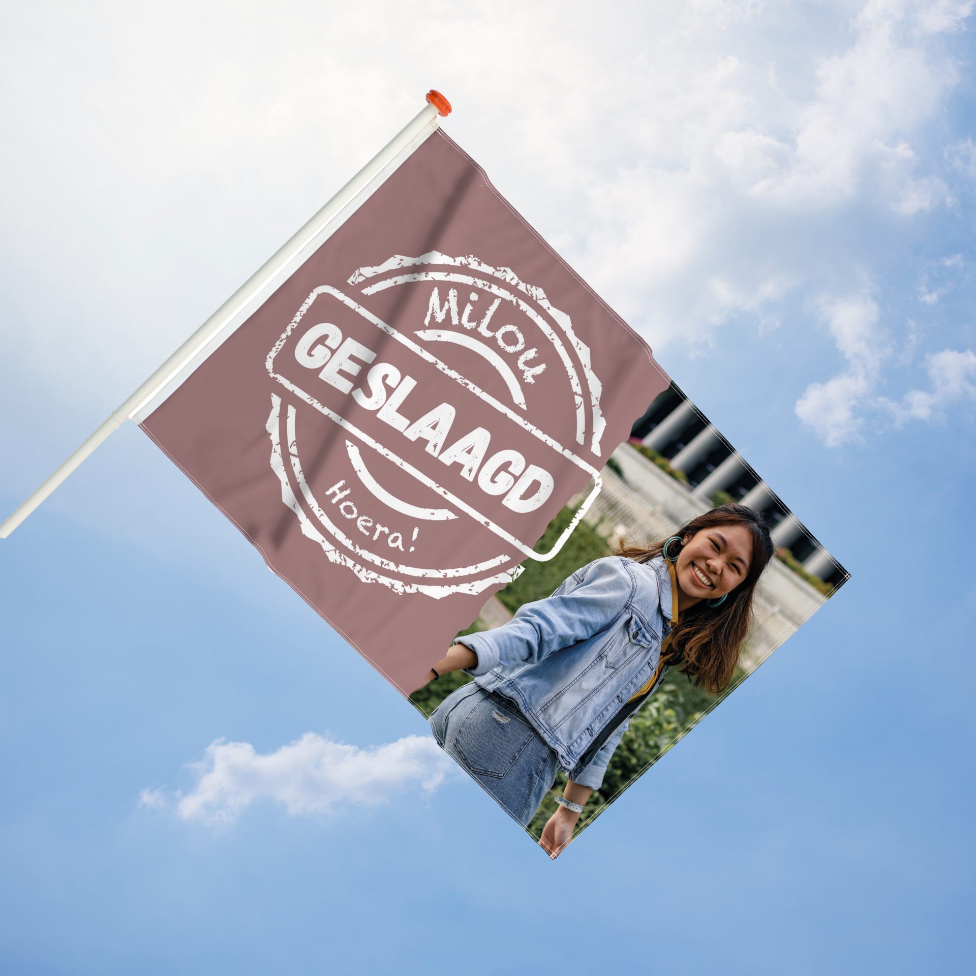 Vlag geslaagd | stempel