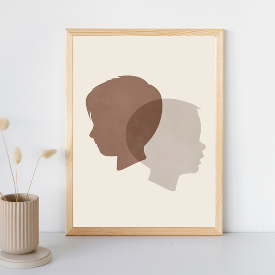 Silhouet portret | poster