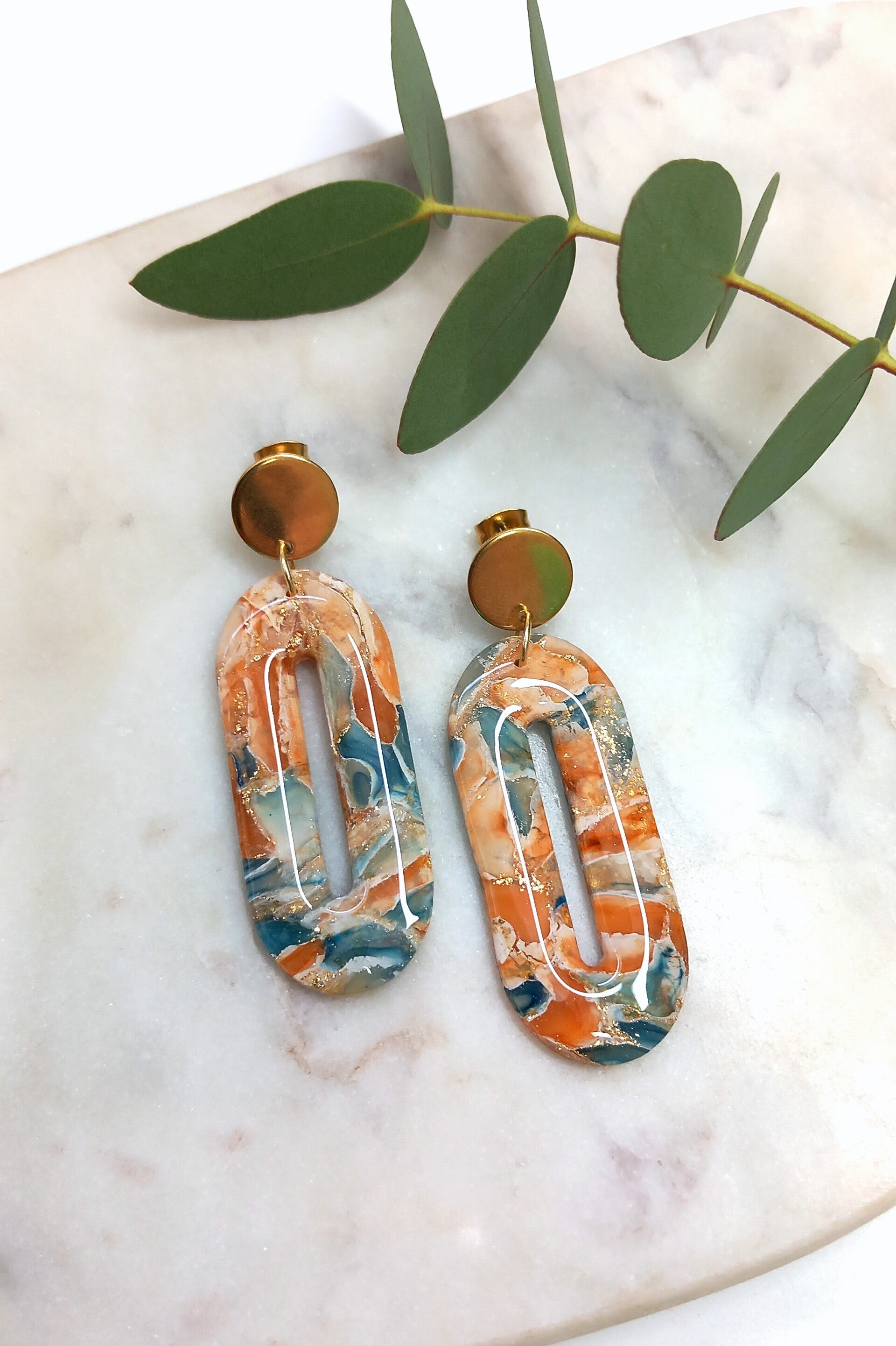 Blue & Caramel Gemstones
